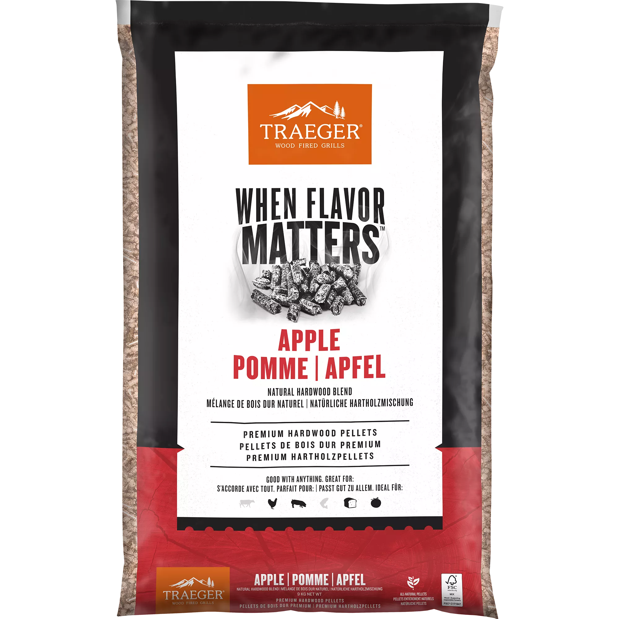 Traeger Apple Hardwood Pellets FSC