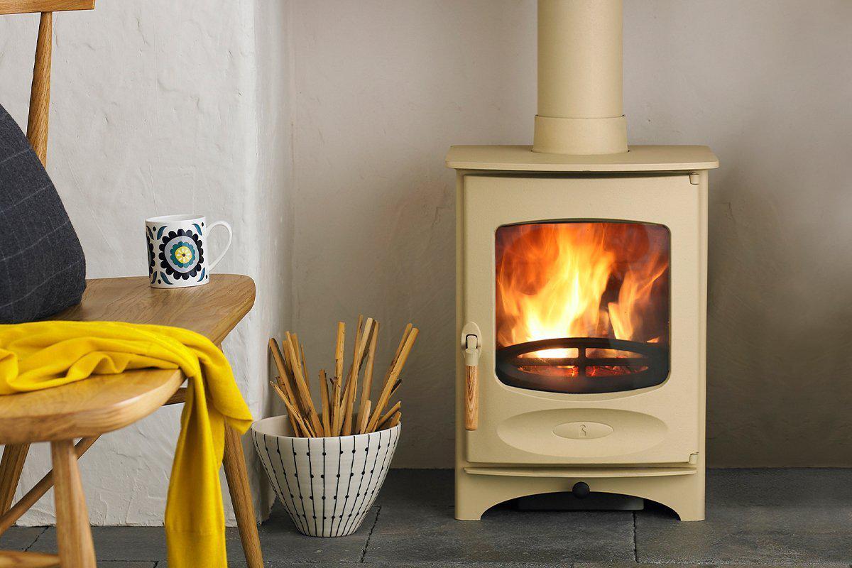 Charnwood C-Four woodburner in bronze